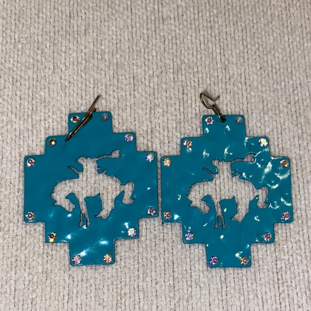 Turquoise Cowboy Earrings